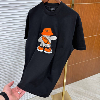 FENDİ Küçük Adam İthal Siyah Tişört