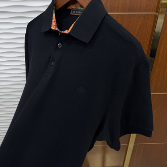 ETRO Siyah İthal Polo Yaka İç Yaka Detaylı 