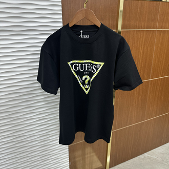 GUESS Baskılı İthal Siyah Tişört