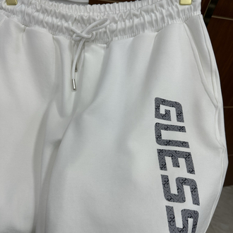 GUESS Baskı Detaylı İthal Beyaz Şort