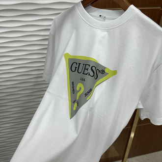 GUESS Baskılı İthal Siyah Tişört