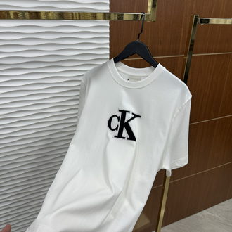 CK Pırlanta Detaylı İthal Beyaz Tişört