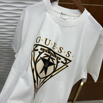 GUESS LA Baskı İthal Beyaz Tişört