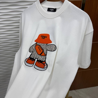 FENDİ Küçük Adam İthal Beyaz Tişört