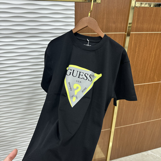 GUESS Baskılı İthal Siyah Tişört