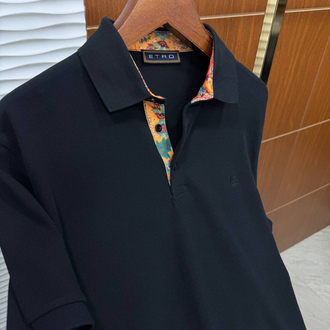 ETRO Siyah İthal Polo Yaka İç Yaka Detaylı 