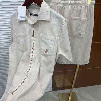 JACQUEMUS Keten Kumaş İthal Takım