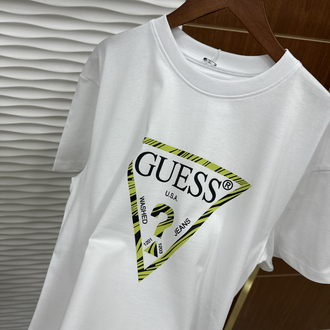 GUESS Baskılı İthal Beyaz Tişört