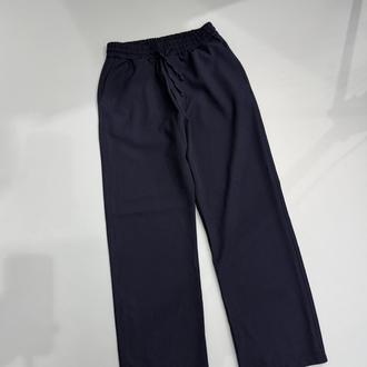 Lacivert baggy paraşüt kumaş pantolon 