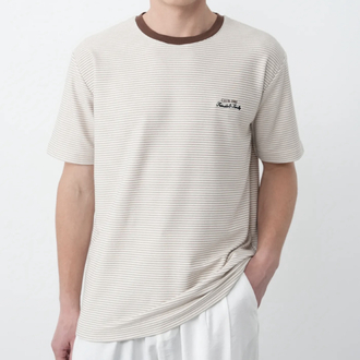 Çizgili oversize t-shirt