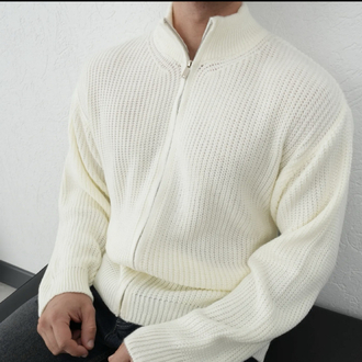 Ekru oversize hırka