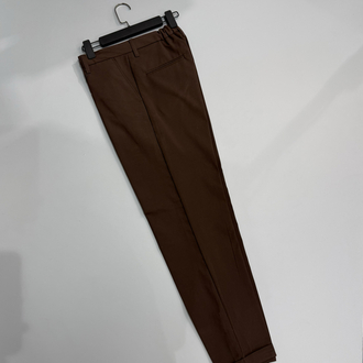 Acı kahve duble paça kumaş pantolon 