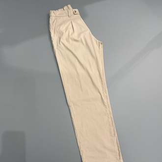 Bej baggy pileli jogger pantolon 