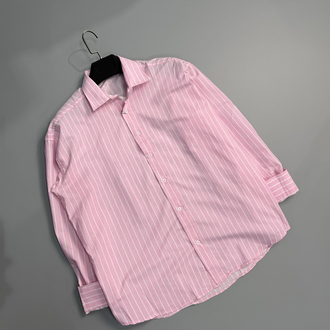 Pembe çizgili gömlek 