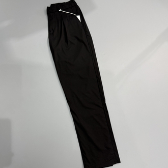 Siyah baggy pileli jogger pantolon