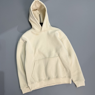 Krem oversize hoodie