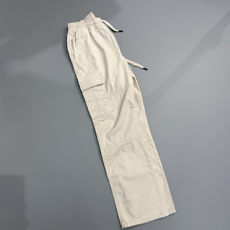 Krem baggy kargo pantolon