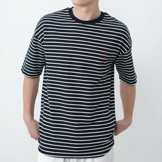 Çizgili oversize t-shirt 