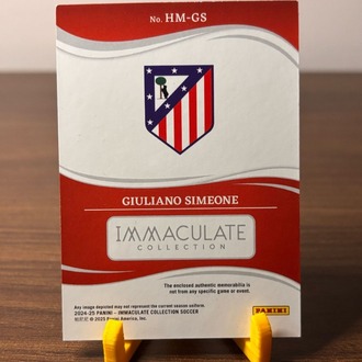 Giuliano Simeone Panini Immaculate Forma Parçası /20