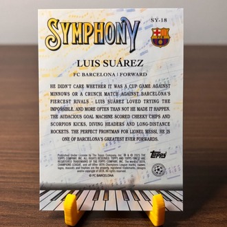 Topps Finest  Luis Suarez Symphony /99 Numaralı Kartı