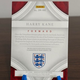 Harry Kane 2017 Panini Immaculate Soccer | Maç Forması /49