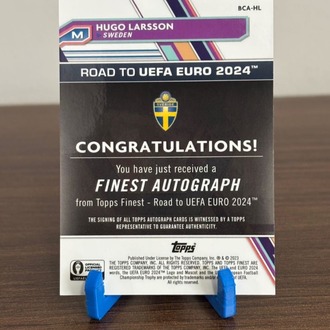 Hugo Larsonn EURO 2024 İlk Turnuva İmzalı Kartı