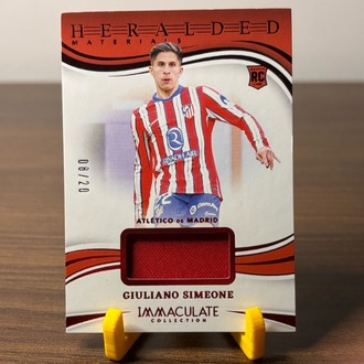 Giuliano Simeone Panini Immaculate Forma Parçası /20
