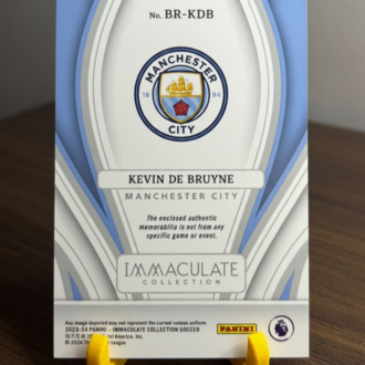 Kevin De Bruyne  2023-24 Panini Immaculate /99 Forma Parçalı Kart