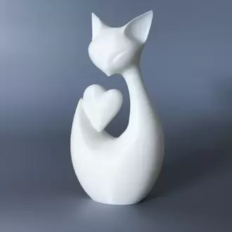 Sevgililer Günü Kalpli Kedi Ev Dekoru