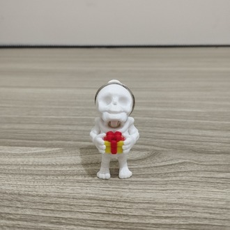 Sevimli İskelet - 3D Hediyelik Anahtarlık