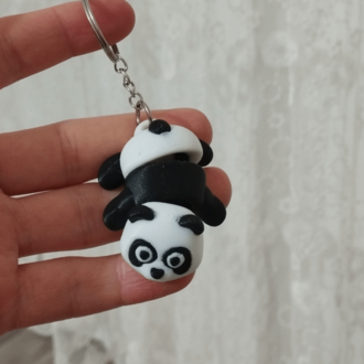 Sevimli Panda - 3D Hareketli Anahtarlık