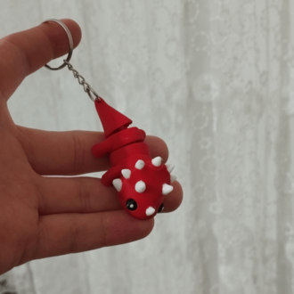 Sevimli Dinozor - 3D Hareketli Anahtarlık