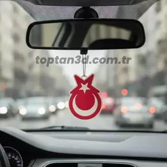 Türk Bayrağı Ayna Süsü - Oto Aksesuar