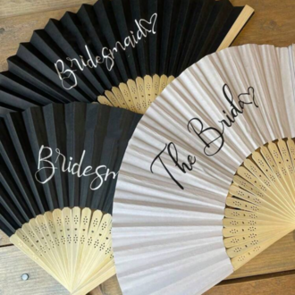 Bride Yazılı Bambu Yelpaze 10 adet