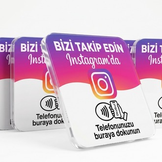 Touchify | Instagram NFC Kartı - 10'lu Avantaj Paketi (Çoklu Şube & Masa Çözümü)