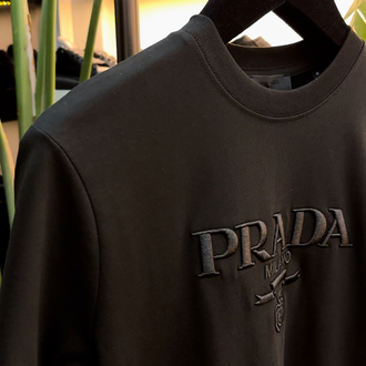 Prada Nakış Örme Tişört