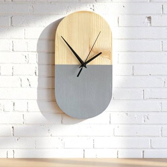 Şûkufe Serisi Minimalist Duvar Saati (Antrasit Detaylı)