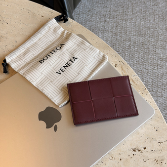 Bottega Veneta %100 Deri Kartlık (Mürdüm)