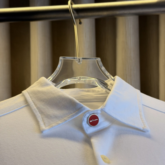 Kiton Logo Pamuk Örme Gömlek