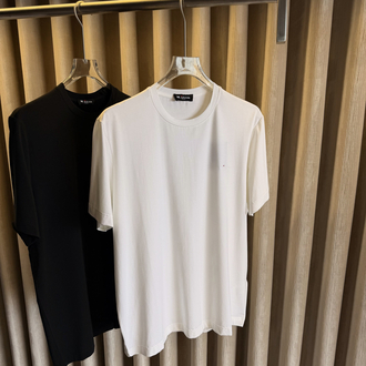 Kiton Basic Logo Pamuk Tişört (Kırık Beyaz)