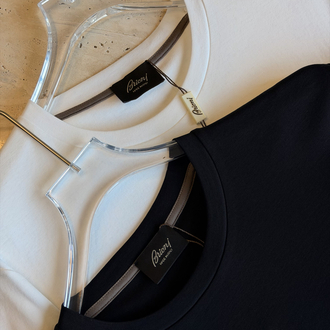 Brioni Deri Logo Pamuk Tshirt