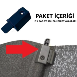 Renault Clio 2006-2011 Bagaj Pandizot Ayağı (2 Adet)