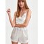 Defacto-Fit Beyaz Pijama Takımı