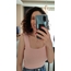 Pembe Crop Bluz