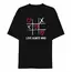 14 Şubat Sevgililer Günü Love Always Wins Baskılı Oversize Bisiklet Yaka T-shirt - Siyah