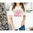 Yılbaşı Noel Baskılı Kısa Kollu Oversize Bisiklet Yaka T-shirt - Beyaz