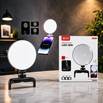 360 DÖNERLİ TELEFON SELFİE IŞIĞI (BLV 19)