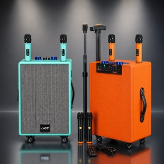 ÇİFT KARAOKELİ ÇEKÇEKLİ WİRELESS SPEAKER ( LİGE 12 )