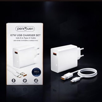 67W SANİYE GÖSTERGELİ TURBO TYPE C ŞARJ 