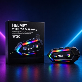 RGB IŞIKLI KASK BLUETOOTH KULAKLIK (Y 20)